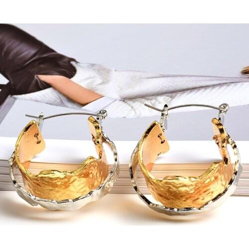 Fashion Trendy Bohemian Earrings For Womens Earring Geometric Gold Filled Round Earring Wedding Jewelry Accessories Gift