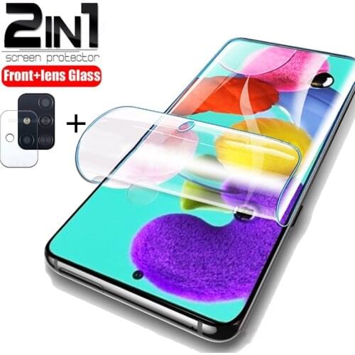 2in1 Soft Hydrogel Film For Samsung A51 A71 A51 A70 Camera Lens Screen Protector A 51 71 51a 71a A515F A715F Sticker SOft Film