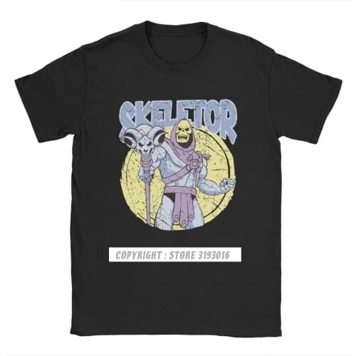 Drop Ship Skeletor He-Man Of The Universe Men Tshirts Skeletor Cartoon 80s She-Ra Beast T Shirts