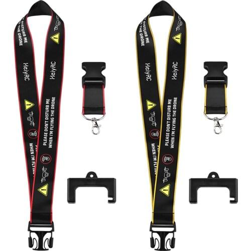 Hanging Holder Strap for DJI Mavic Air 2 Air 2S Mini 2 Drones Remote Controller Safety Warning Neck Lanyard Rope with Fixed Clip