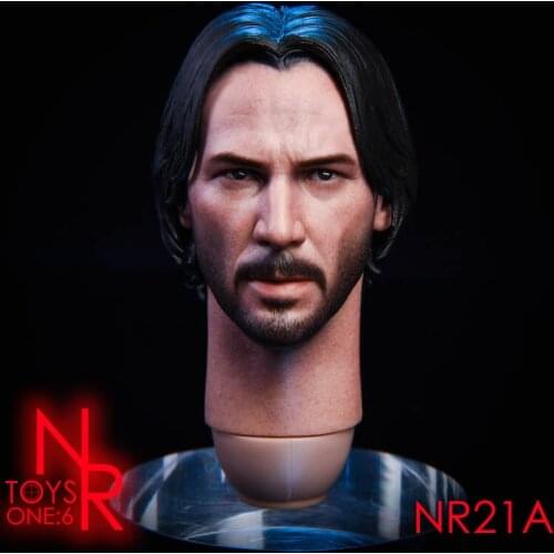 In stock NRtoys NR21 1/6 head carving killing god 2.0 head carving Keanu Reeves send special gold coins 12-inch male body