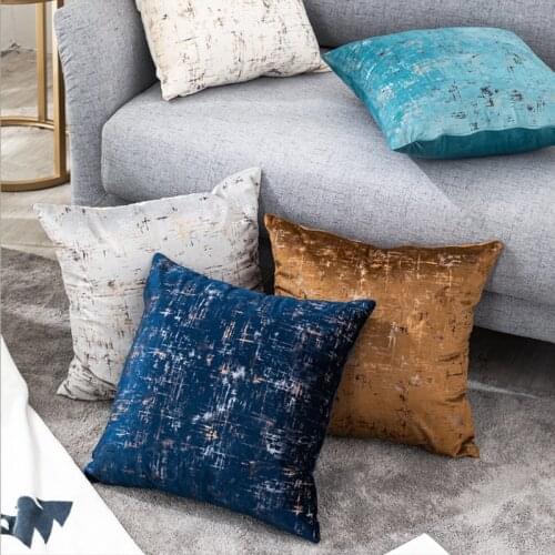 Gold Stamping StaCushion Cover Decorative Pillows Throw Pillow Case Soft Car Luxury Home Decor Living Room Sofa Seat Soft