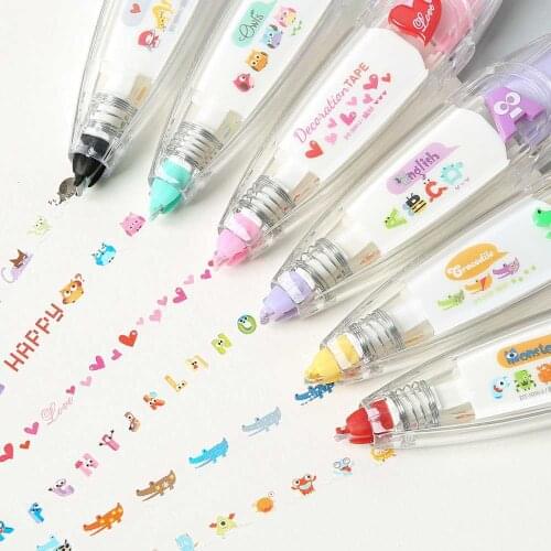 1pcs Korea Stationery Creative Press Lace Correction Tape Cute Decoration Tape Handle Accessories