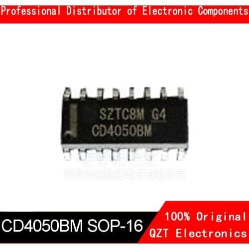 10PCS-50PCS CD4050 CD4050B CD4050BM HCF4050 HEF4050BT SOP-16