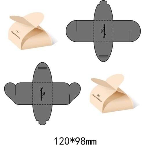 Hot Sale Cartoon Boxes Carbon Cutting Die Stamp Scrapbooking Household products Embossing Stencial for Home Decoration 2 pc