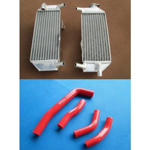 2010-2013 For Honda CRF250R CRF 250R CRF250 CRF 250 R10 11 12 13 Aluminum Radiator And RED hose