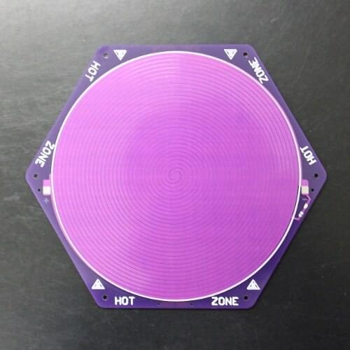 Kossel Rostock 3D printer 170MM PCB delta hot bed Purple 12V with 100K thermistor