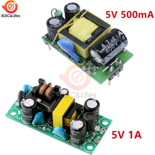 AC-DC 5V 500mA 1A Switching Power Supply Module Buck Converter AC 220V to 5V DC Step Down Transformer Power Supply Module