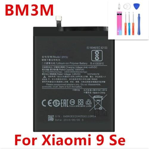 BM3M 3070mAh battery For Xiaomi 9 Se Mi9 SE Mi 9SE BM3M High Quality Phone Replacement Batteries