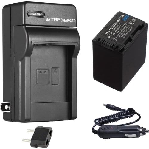 Battery Pack + Charger for Sony DCR-SR15E, DCR-SR20E, DCR-SR21E, DCR-SR58E, DCR-SR68E, DCR-SR78E, DCR-SR88E Handycam Camcorder