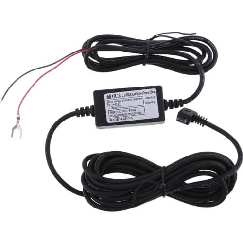 90° Left Micro USB Car Charger For Camera Recorder DVR Exclusive Power Box