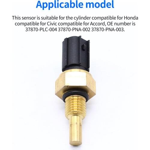 Car Water Temperature Sensor Compact Iron Coolant Temperature Replacement for Honda Replacement for Civic Replacement for Accord