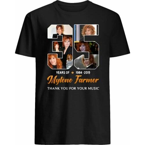 Freeship 35 Years Of Mylene Farmer 1984 Thank You Shirt
