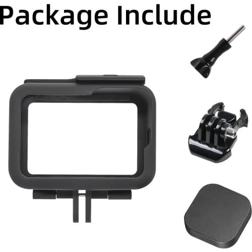 SUREWO Side Opening Frame Mount Housing for Go Pro Hero 9 Black, Protective Case Border Frame Mounting Bracket
