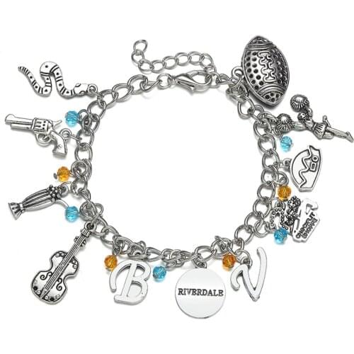 Riverdale Charm Bracelet Women Men Metal Wristbands Adjustable Bracelet Bangle Betty Veronica Cosplay Costume Jewelry Wholesale