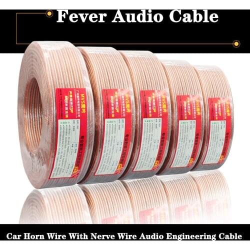 Hifi Speaker Audio Cable Oxygen Free Copper For Amplifier Home Theater KTV DJ System Speaker Wire Professional Speakers Cord