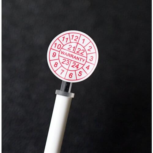 Fragile paper Warranty sticker for bottle For Production date Label in 15mm After removed it will be destroyed security stickers