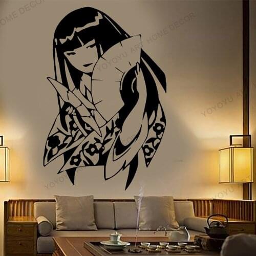 Art Version 2 Anime JDM Cartoon Wallpaper Murals japamese Geisha Wall Decal Sticker Decor Bedroom Mordern Home Wall Decal JC269