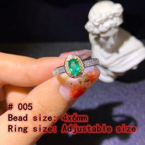 100% natural Colombia Amethyst adjustable ring 925 silver 7x5mm love Gift stone ring AAAA crystal healing stone low price