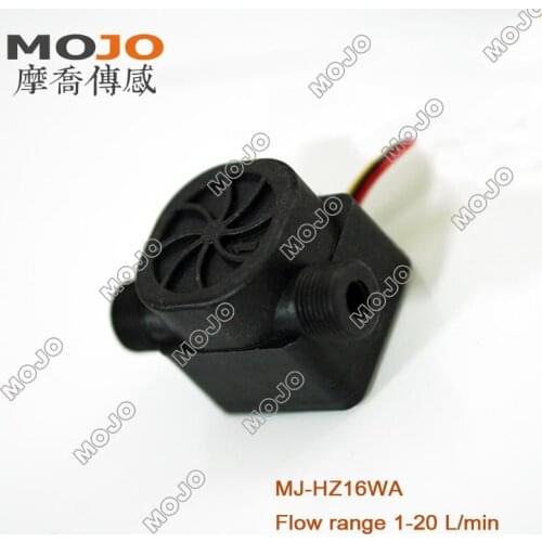 Hall Flow Sensor MJ-HZ16WA(10 pcs/lots) G3/8" Outside Threads Flow Meter 0.5-20L/min Coffee Machine
