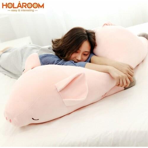 Soft Animal Pillow Cartoon Cushion Cute Pig Pink Plush Toy Stuffed Down Cotton Back Cushion Lovely Birthday Gift 40/50/60/70cm