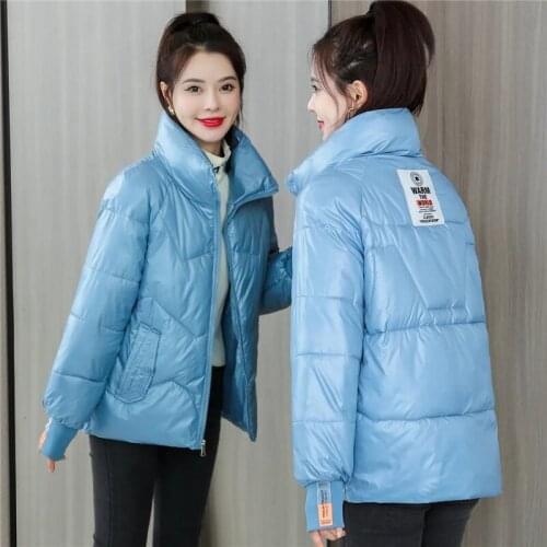 2021 New Short Winter Jacket Women Warm Down Cotton Jacket Parkas Female Casual Loose Outwear Korean Cotton-padded Winter Coat
