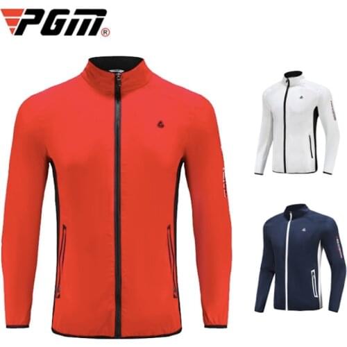 PGM Golf Mens Clothing Autumn Winter Windbreaker Warm Sports Jacket Training Coats Long Sleeve YF376 Wholesale