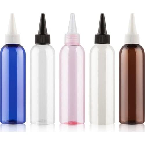 200ml 30pcs/lot Pointed Mouth Top Cap Plastic Bottle Containers, DIY Painting Empty Plastic Bottles Jam Bottle Lotion bottles