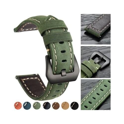 Genuine Leather Strap For Galaxy Watch Active2 40mm Bands Active 2 44mm Band 20mm for Samsung Galaxy Watch Active 2 watchband