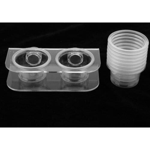 Reptile Lizard Turtle Water Food Bowl Dish Food Dispenser W/ 10 Bowl