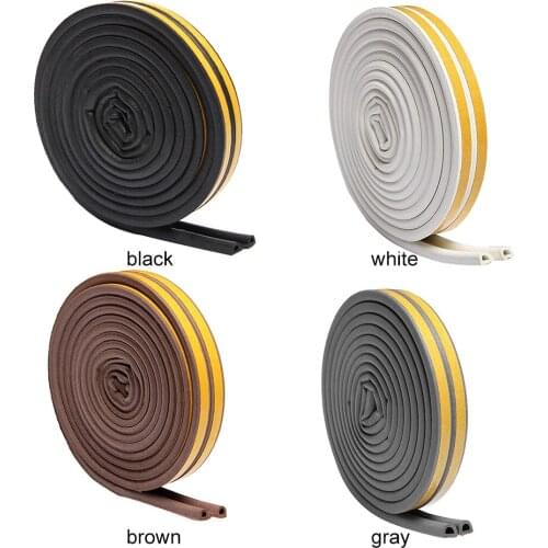 Kitchen Self-adhesive Doors Windows Seal Strip Soundproofing Anti Collision Tape Proofing Door Hardware Decortion Accessory