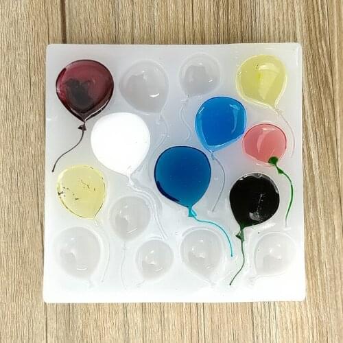 Balloon Shape Silicone Mold DIY Decorating Clay Tool Translucent Jewelry Accessories Epoxy Resin Molds Cake Biscuits Mould