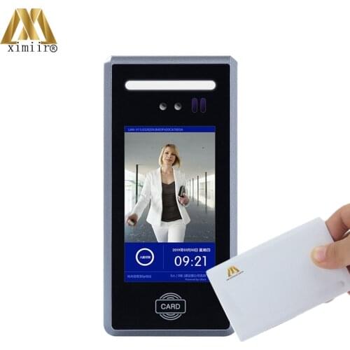 Dynamic Face Access Control With 13.56MHz MF IC Card Free Software New Arrival Facial Recognition Time Attendance System MD18