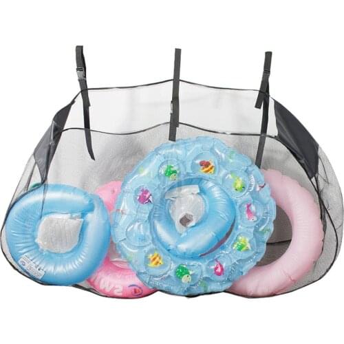 Swimming Pool Storage Bag Foldable Football Basketball Inflatable Toys Storage Bag 145*75*30cm Large Capacity Mesh Organizer