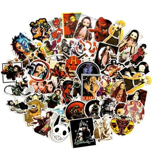 Anime Demon Slayer Sticker Cosplay Prop Accessories Waterproof Kamado Tanjirou Nezuko Agatsuma Zenitsu