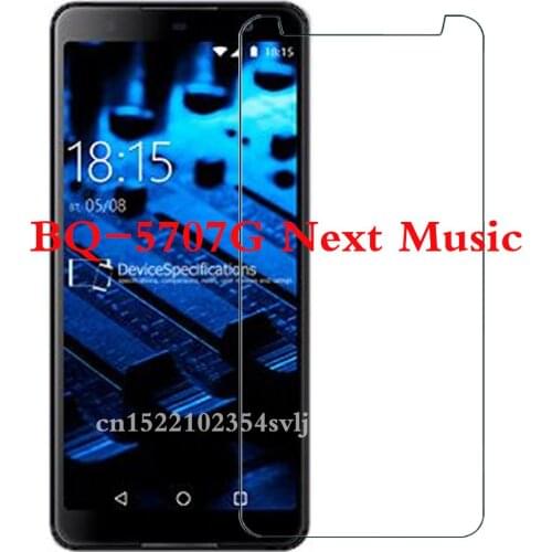 Tempered Glass for BQ BQ-5707G Next Music Smartphone Explosion-proof 9H Protective Film cover Screen Protector