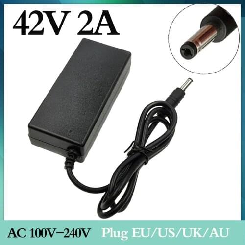 36V 2A output battery charger 42V 2A input charger 100-240VAC lithium-ion Li-poly charger for 10 Series 36V electric bicycle