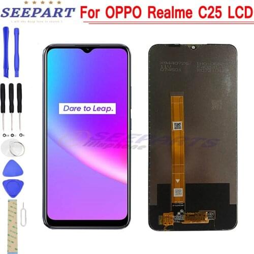 LCD For OPPO Realme C25 For Oppo C25 LCD display touch panel screen sensor assembly for Realme C25 LCD replacement