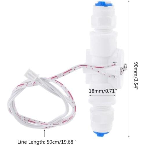 1/4 NPT Water Flow Switch PE Tube Dispenser Purifier Liquid Flow Sensor Switch