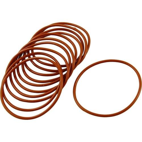 10 Pcs Industrial Silicone O Ring Seal 55mm x 60mm x 2.5mm
