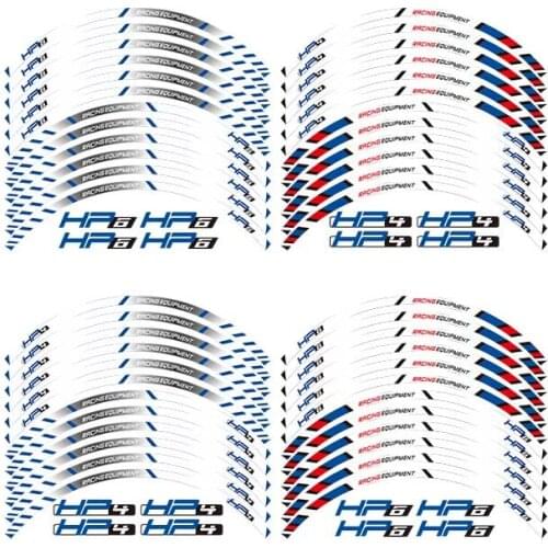 12 X Thick Edge Outer Rim Sticker Stripe Wheel Decals FIT BMW HP4 HR6 17