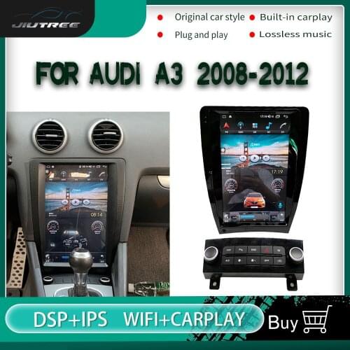 128G video multimedia player Stereo Android For Audi A3 2008 2009 2010 2011 2012 GPS android vertical screen Radio Receiver