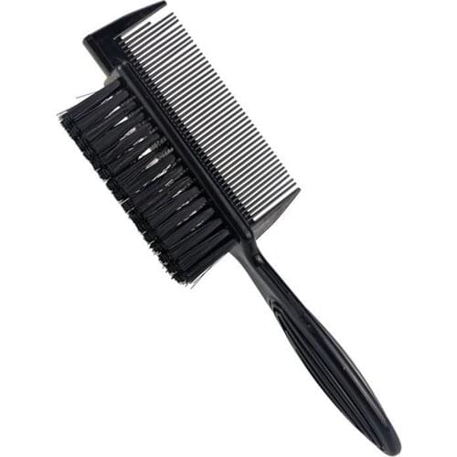 2-in-1 Soft Brushes Barber Hair Clean Hairbrush Beard Cutting Comb Styling Accessory