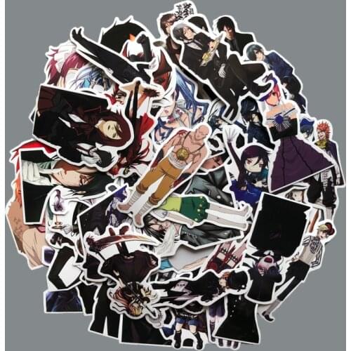 70pcs Japan Anime Black Butler Cartoon Stickers For Luggage Car Laptop Notebook Decal Fridge Toy Skateboard Sticker