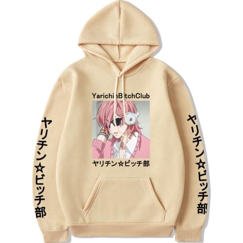 Anime Yarichin Club Ayato Yuri Kawaii Hoodies Men Women Sweatshirt Pullovers Hooded Fashion Plus Size Hight Quality Clothing