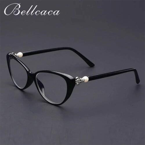Bellcaca Women's Glasses Cat Eye For Vision