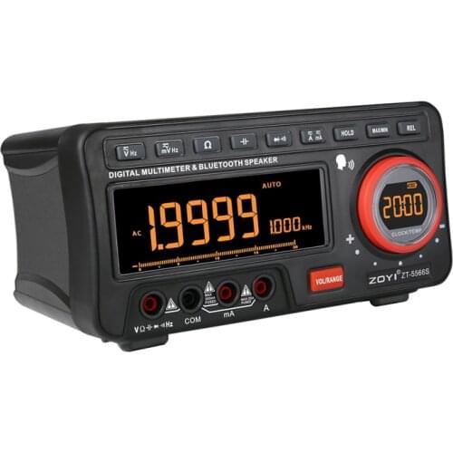 Brand 19999 Counts Digital Multimeter AC/DC Current Voltage Temp Capacitance Meter Wireless APP Bluetooth Speaker Alarm Clock