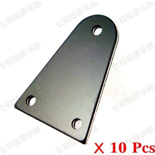 10 Pcs Black Plastic Truss Rod Cover For Acoustic Electric Bass Guitar (HA-1004-10)