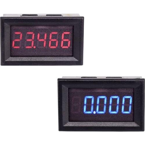 Mini Digits Voltmeter 0-30V DC Voltage 3wires 5bit Panel Meter LED Electric Voltage Tester Gauge High precision 1MV resolution