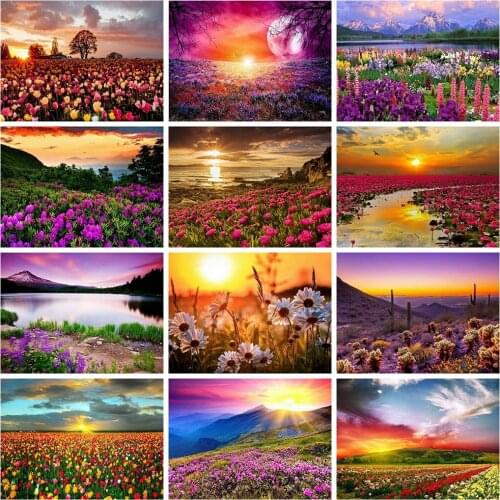 Evershine 5D DIY Diamond Painting Kit Cross Stitch Flowers Embroidery Full Square Rhinestone Mosaic Crafts Art Home Decoration